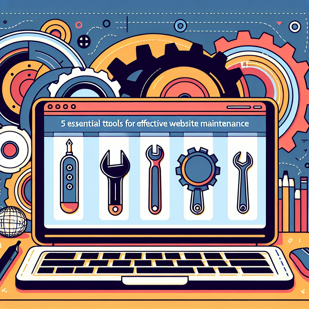 a laptop with tools on the screen